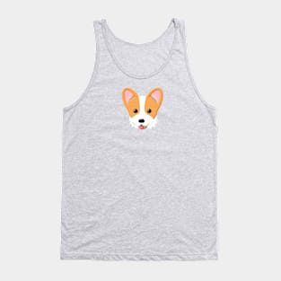 Cute Cartoon Corgi Tank Top